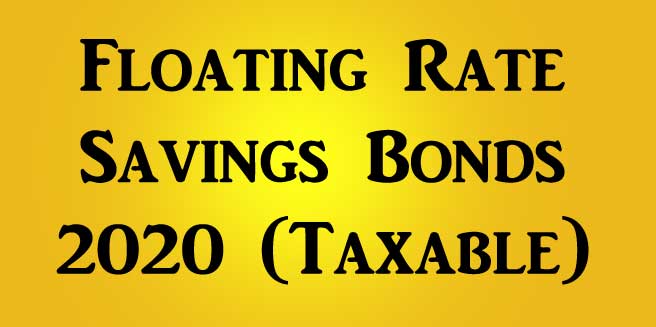 Taxable Floating Rate Savings Bonds 2020 - PIB