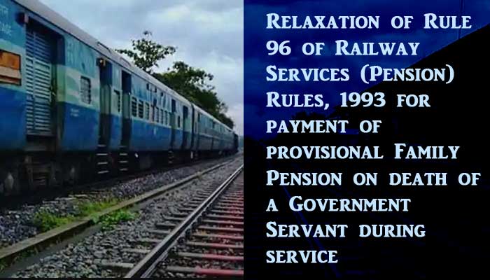 Family Pension on death of a Government Servant - Railway Board