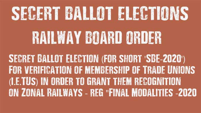 Railway Secret Ballot Election 2020