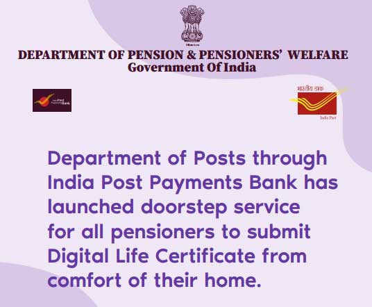 Pensioners may avail Doorstep DLC through IPPB - DoP