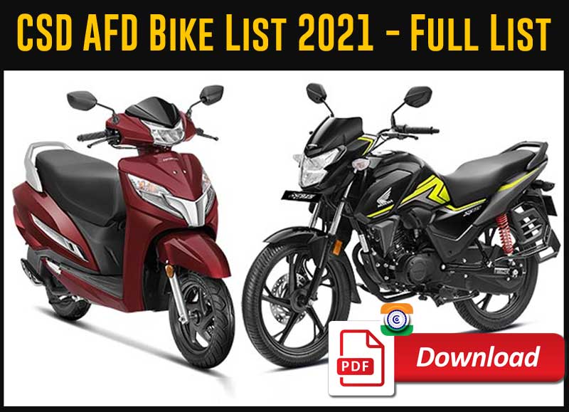 csd motorcycle price list 2020