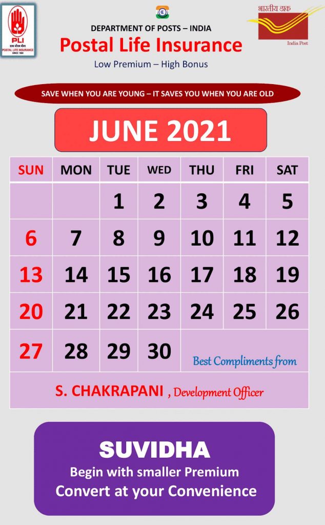 PLI Calendar June 2021