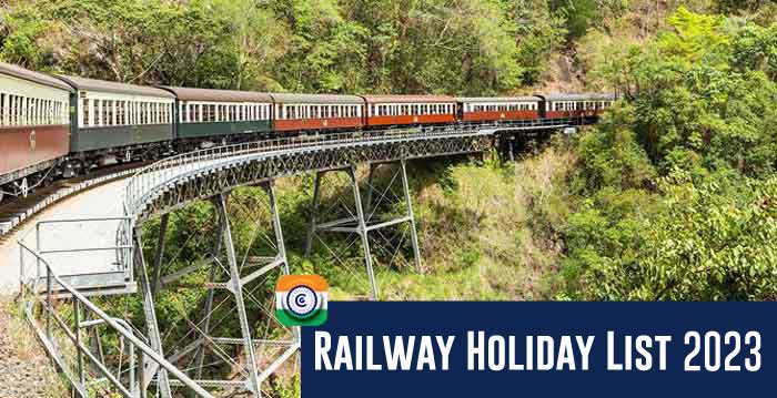 Indian Railway National Holidays 2023 Railway Calendar 2023 Railway 