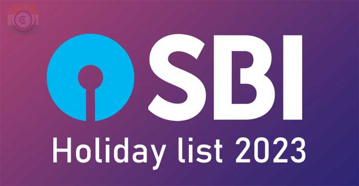 SBI Bank Holiday list 2023 in India