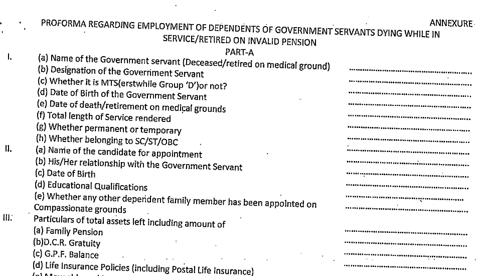Master Circular on Scheme of compassionate appointment under Central Government - DoPT
