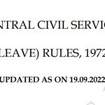 CCS LEAVE RULES 1972